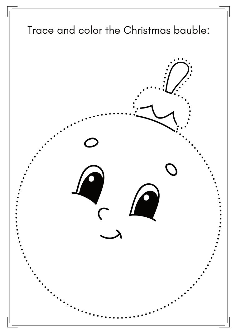 Christmas themed activity page