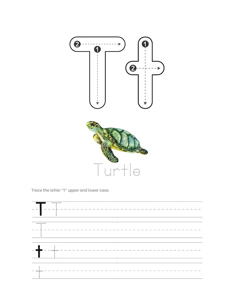 Cursive handwriting practice page
