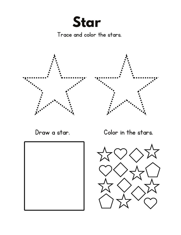 Letter tracing worksheet