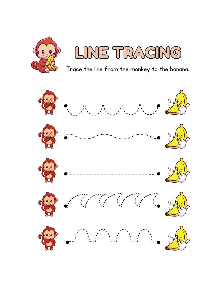 Star tracing and counting worksheet